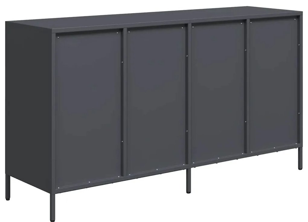 Aparador 135x39x73,5 cm aço laminado a frio antracite