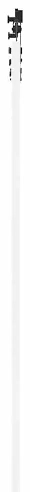 Porta Deslizante vidaXL com Conjunto de Ferragens Branco 93x202 cm Mad