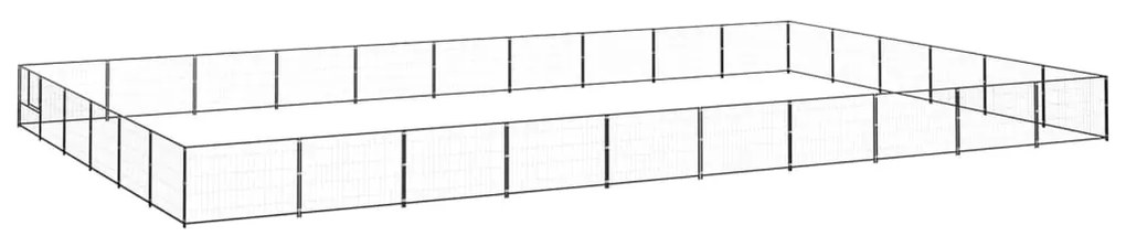 Canil para cães 60 m² aço preto