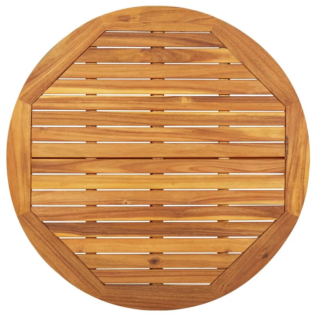 3 pcs conjunto de jantar para jardim madeira de acácia maciça