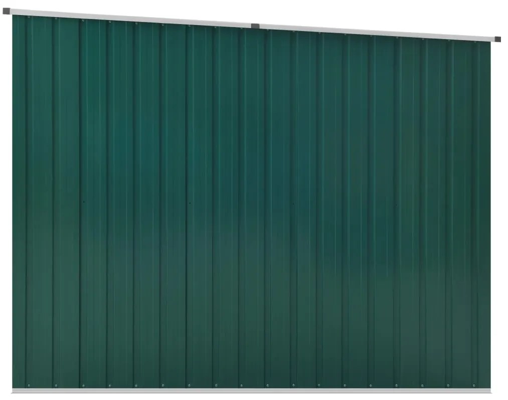 Abrigo de jardim 195x198x159 cm aço galvanizado verde