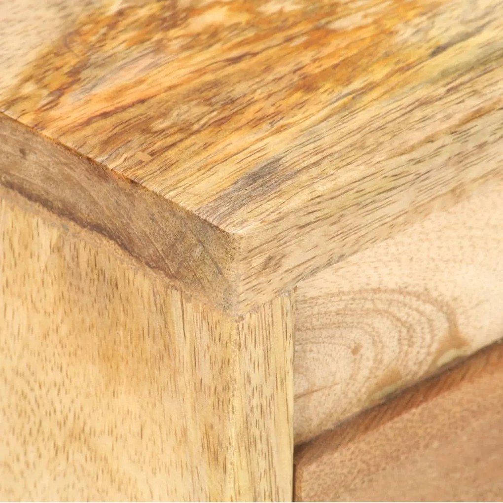 Mesa de cabeceira 40x30x45 cm madeira de mangueira maciça