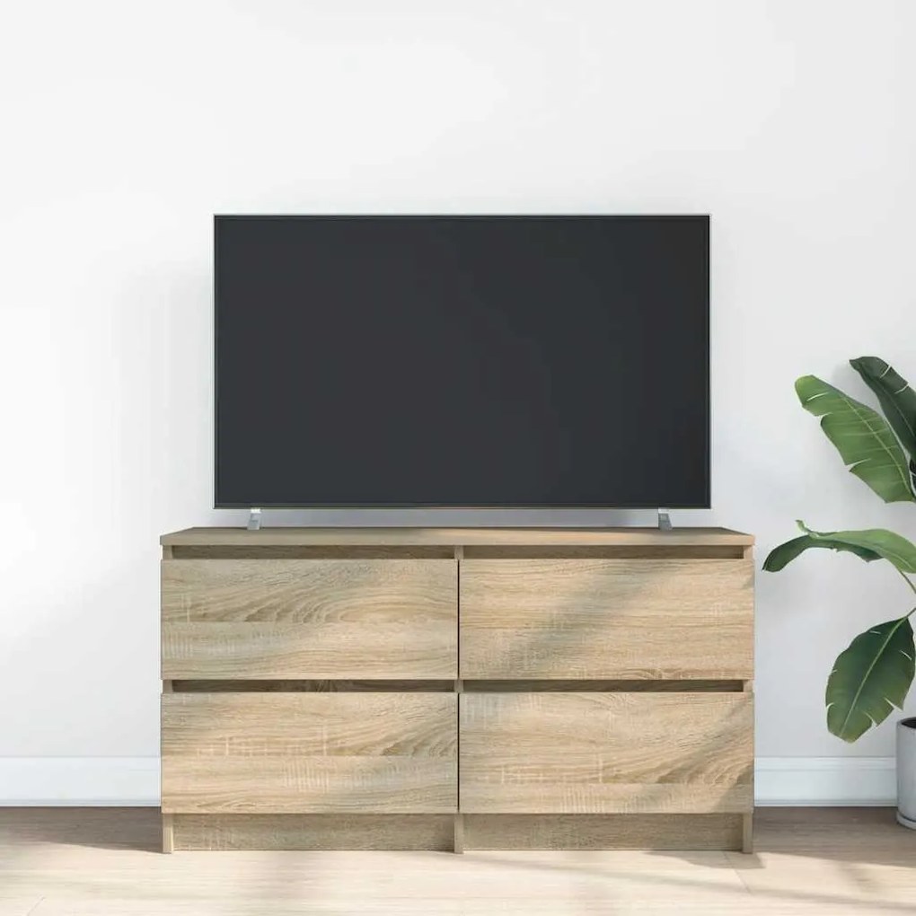 Móvel p/ TV 100x35x54 cm madeira processada carvalho sonoma