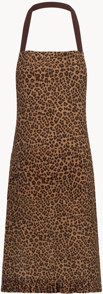 Avental de algodão Leopard