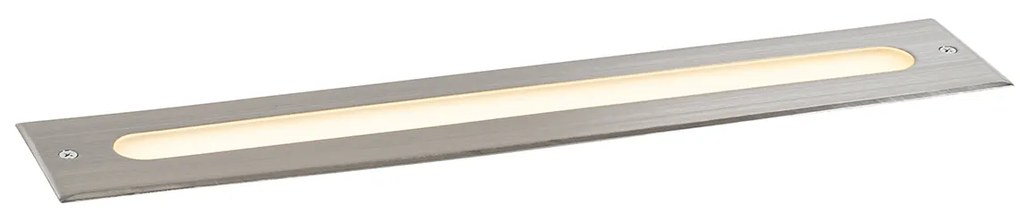 Foco de chão moderno em aço 50 cm com LED IP65 - Eline