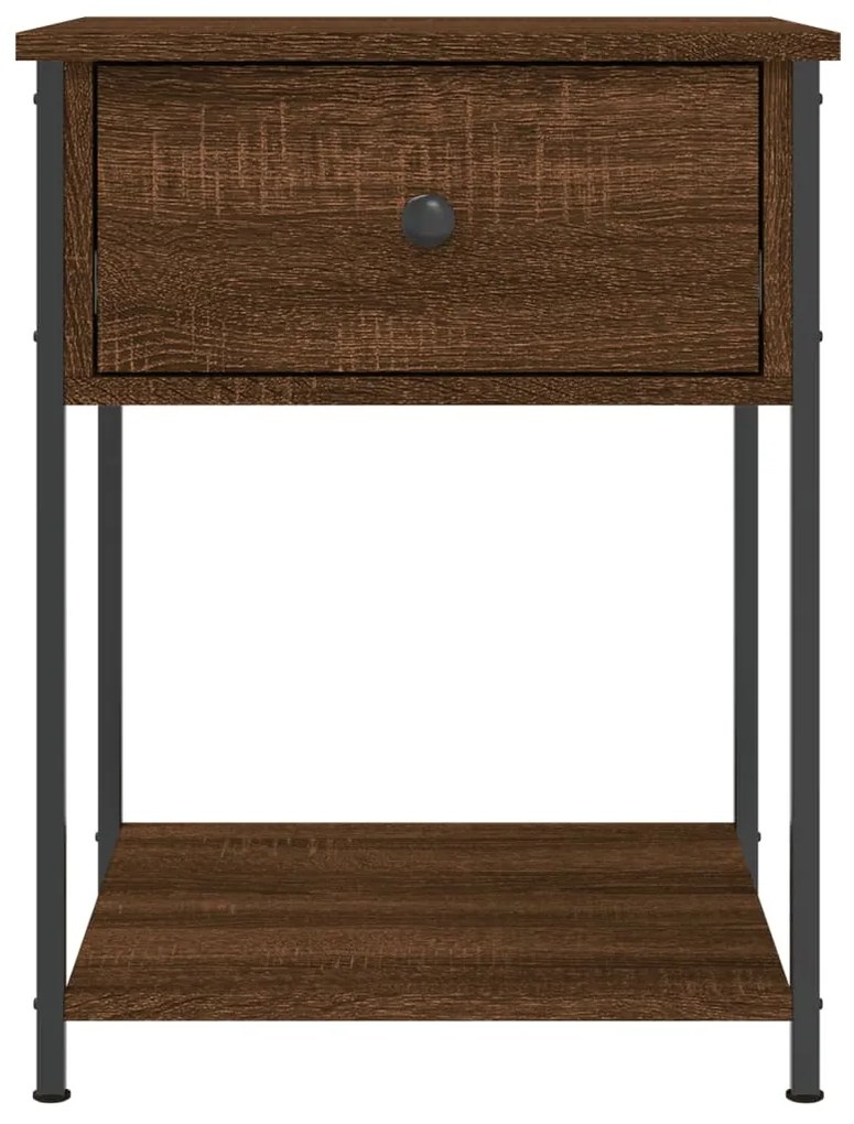 Mesa cabeceira 44x45x58 cm derivados madeira carvalho castanho