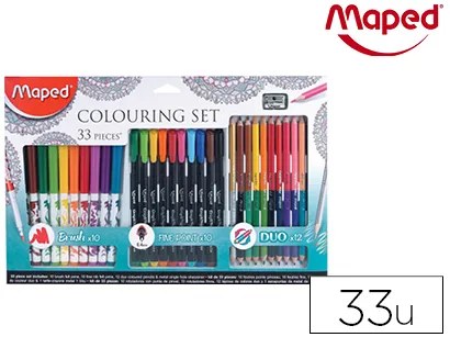 Kit Maped Desenho Mandalas 33 Pecas