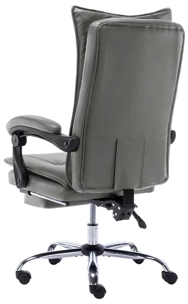 Cadeira de escritório em couro artificial antracite
