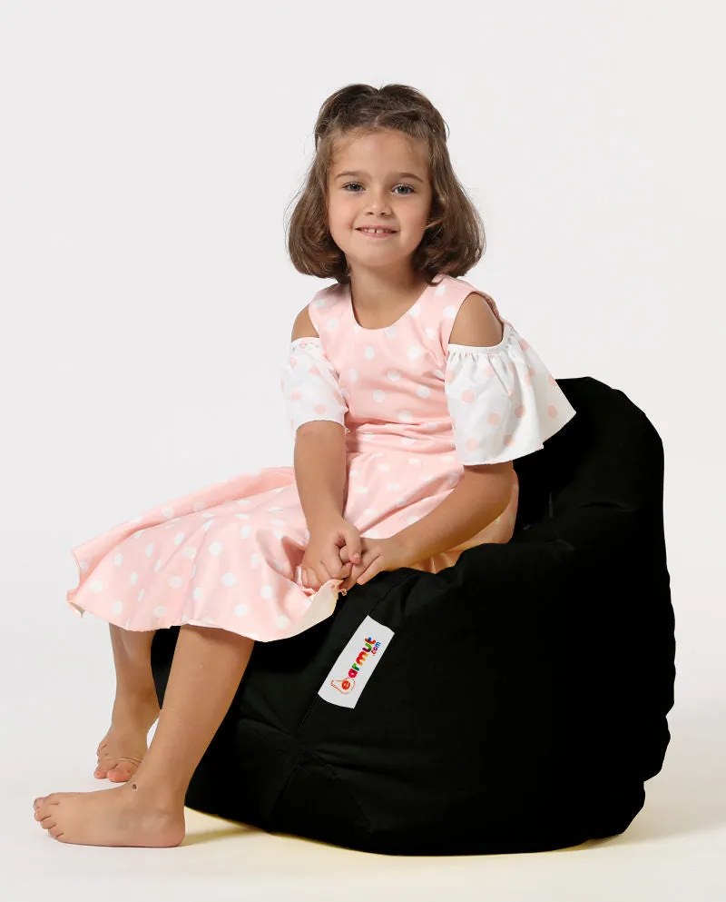 Pufe de Jardim Premium Kids – Preto – 60x60x25 cm | Tribo Home