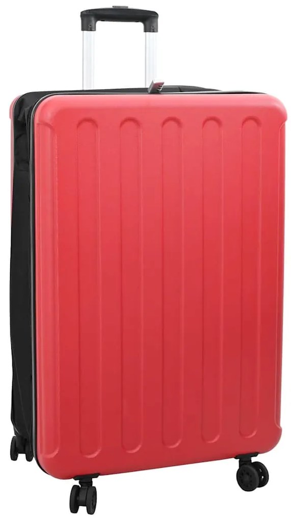 vidaXL Mala Dobrada Casco Rígido 28'' Vermelha 50x30x76 cm ABS