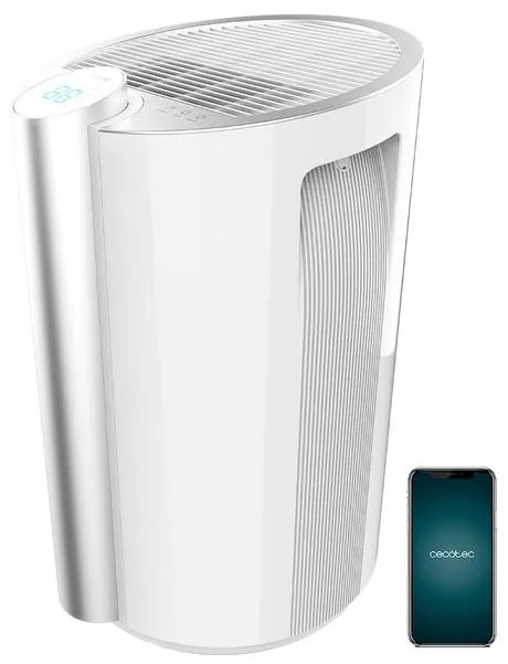 Desumidificador Cecotec BigDry 9000 Professional Connected  com Temporizador 12h, 20L/dia, tanque removível 4,5L, Cobertura 250 m3/h, Gás R290, Silenc