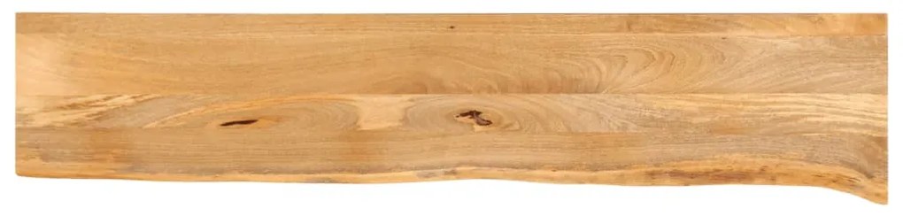 vidaXL Tampo de mesa c/ borda viva 180x30x3,8 cm mangueira maciça