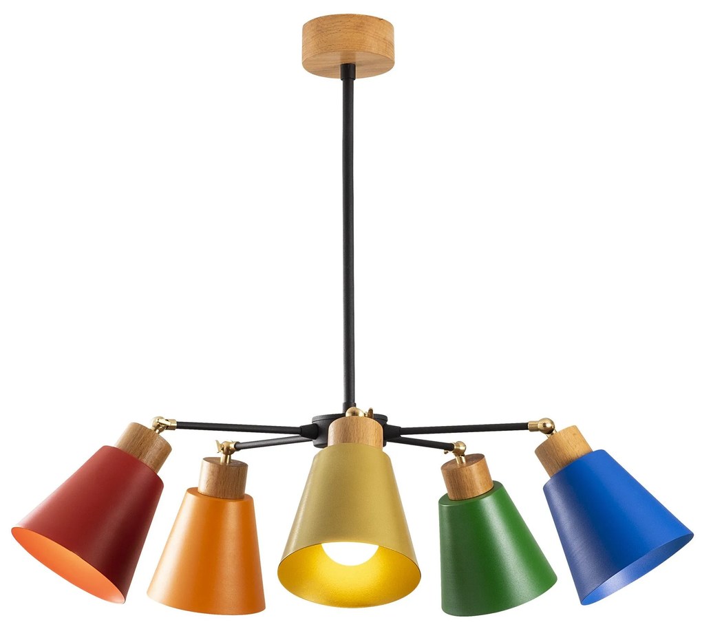 Chandelier Manavgat – Multicolor – Diâmetro: 58 cm, Altura: 68 cm