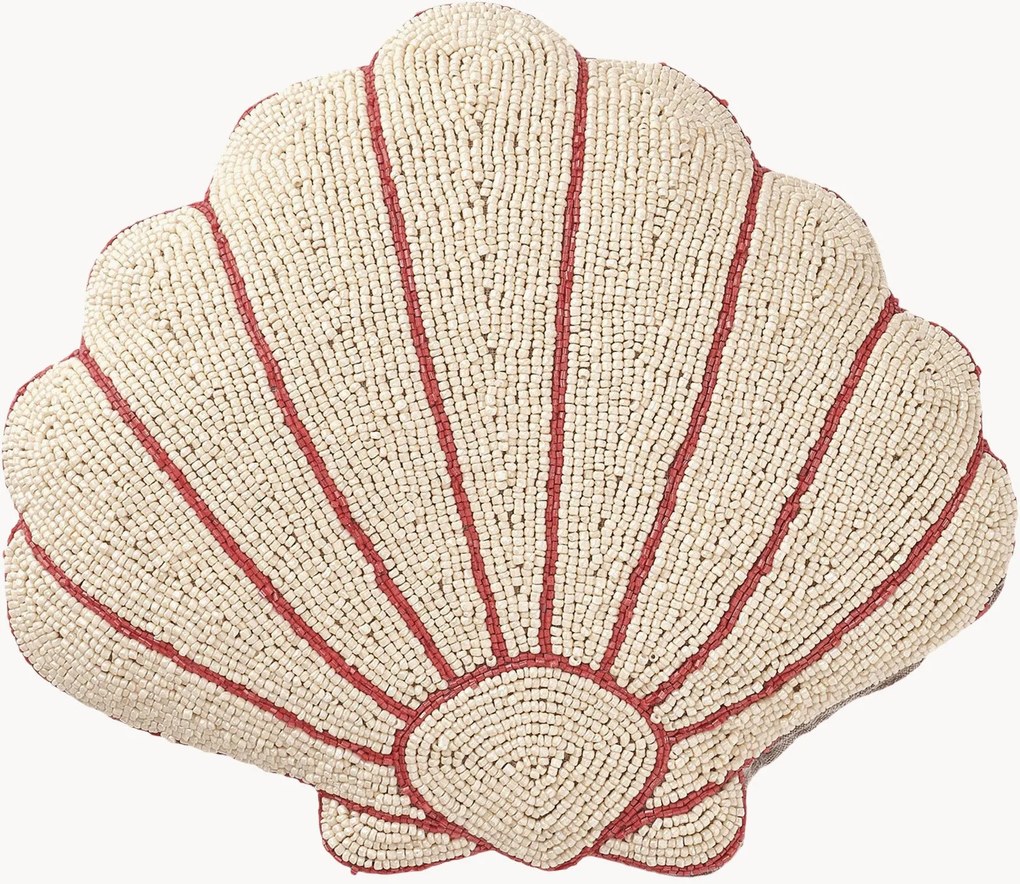 Almofada decorativa de algodão artesanal com missangas Wonderful