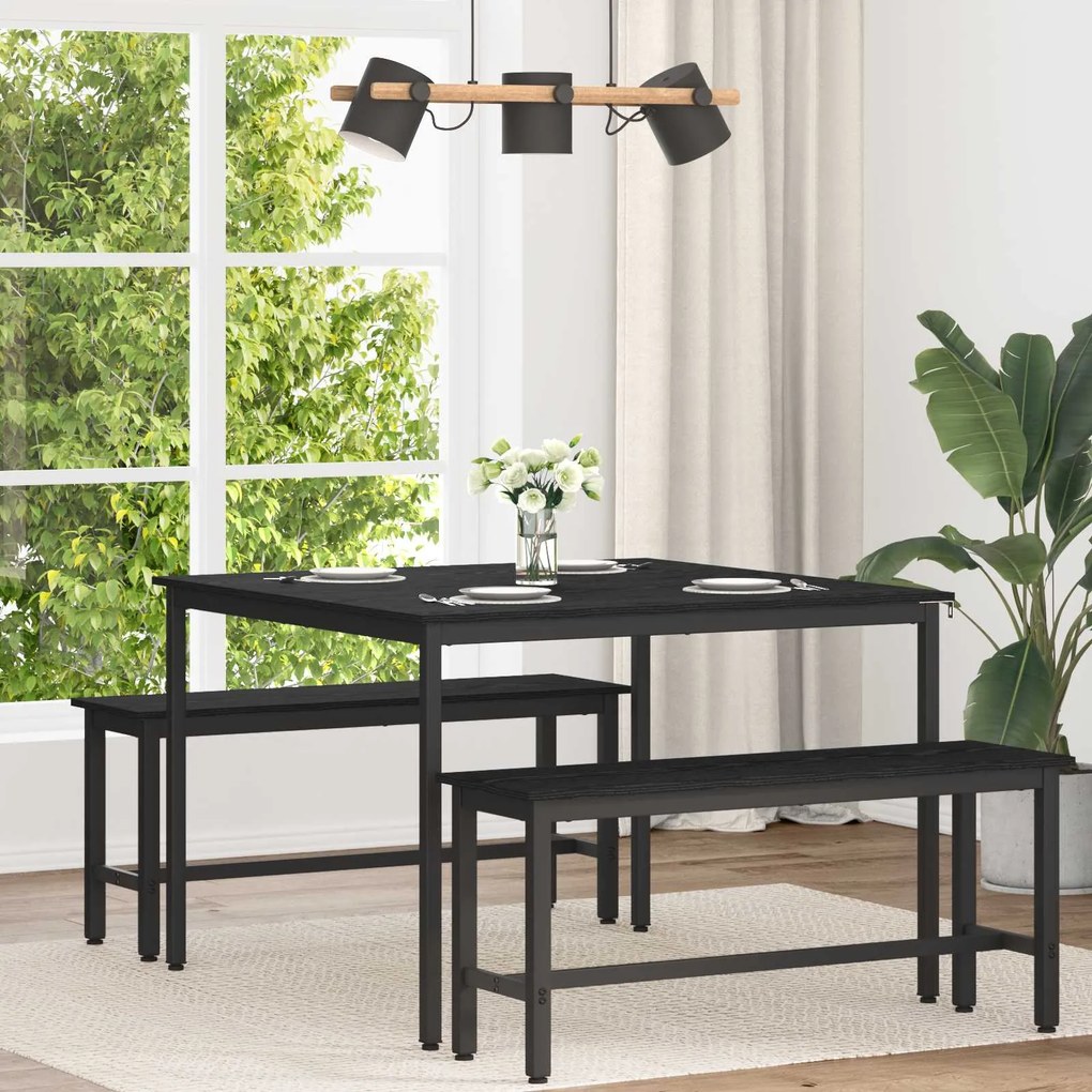 vidaXL Mesas de jantar METAL