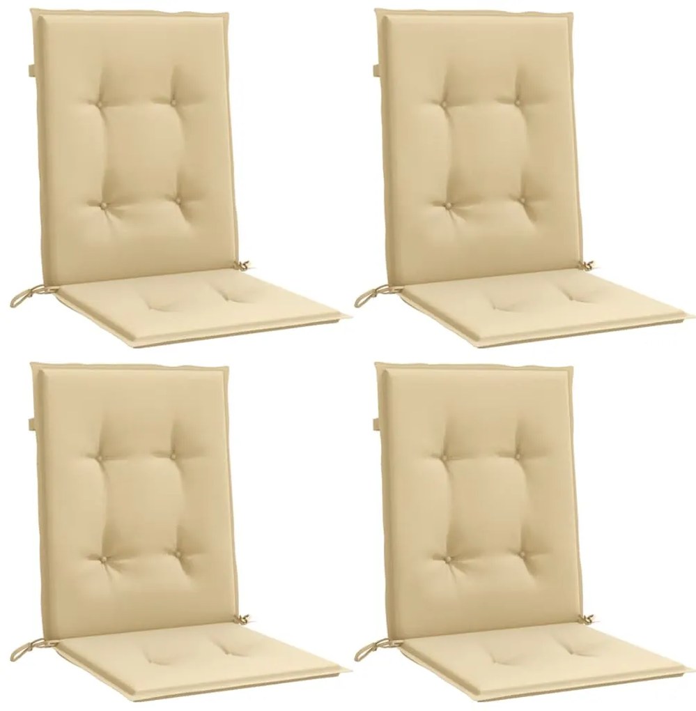 Almofadões lombares p/ cadeiras 4pcs 100x50x4cm mesclado tecido