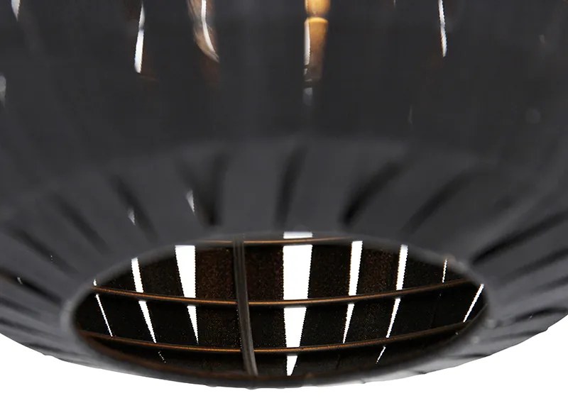 Candeeiro de suspensão moderno preto 30 cm - Zoë