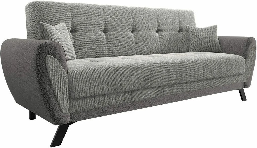 Sofá-cama Columbus 156, Cama com arrumação, 93x228x90cm, 63 kg, Pernas: Metal, Madeira: Pinheiro