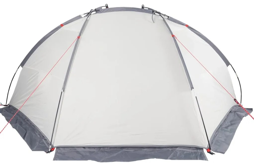 Tenda de praia 268x223x125 cm poliéster 185T cinzento