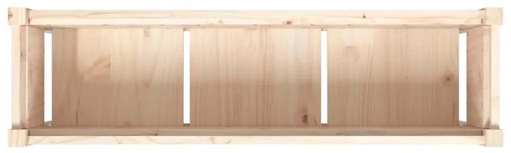 Vaso/floreira de jardim com pernas 110x31x70 cm pinho maciço