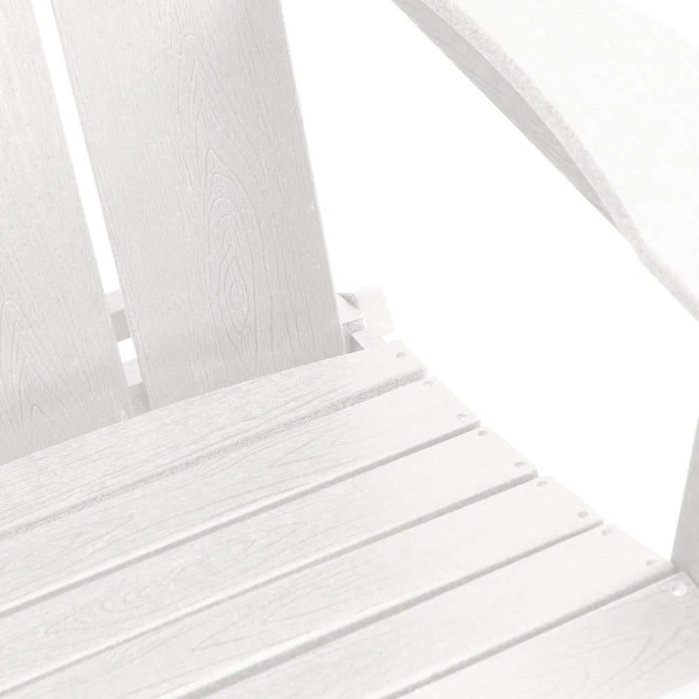 Cadeira Adirondack Reclinável Branca 74,5x80,5x90 cm HDPE