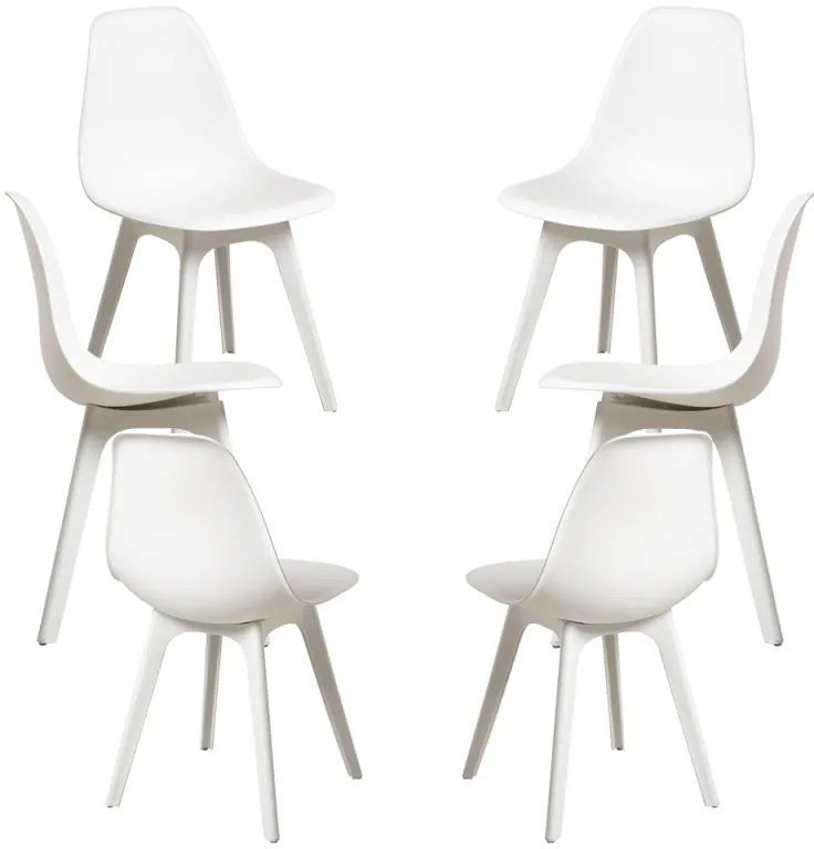 Pack 6 Cadeiras Kelen Suprym - Branco