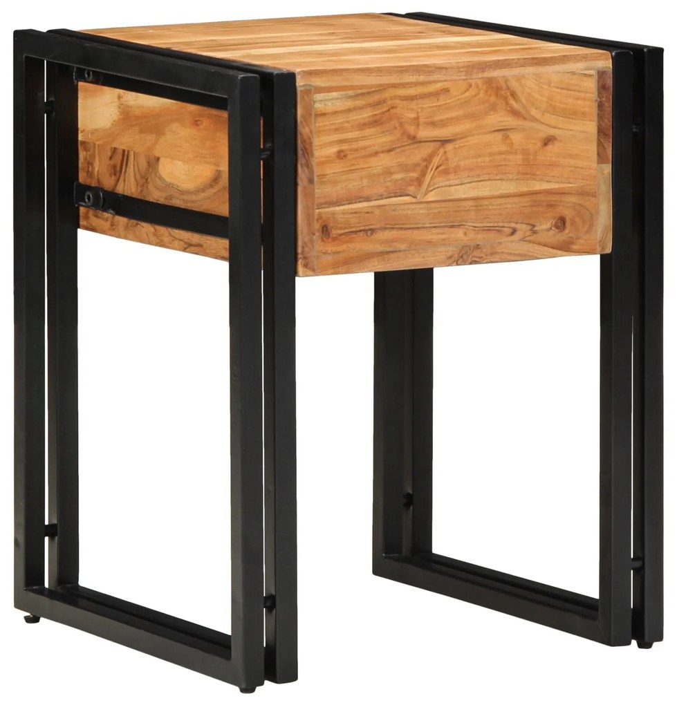 Mesa de Apoio vidaXL 40x40x50 cm em Madeira de Acácia