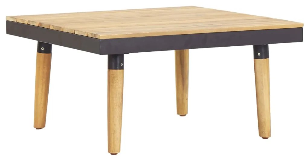 7 lugares conjunto lounge jardim + almofadões acácia castanho