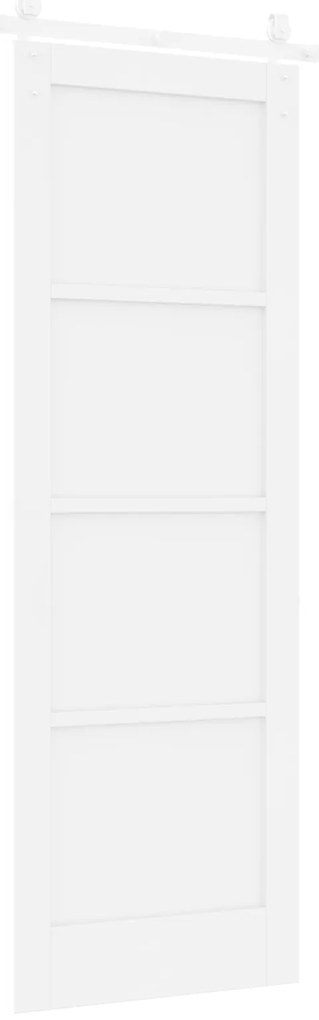 Porta Deslizante vidaXL com Conjunto de Hardware Branco 73.5x211 cm Ma