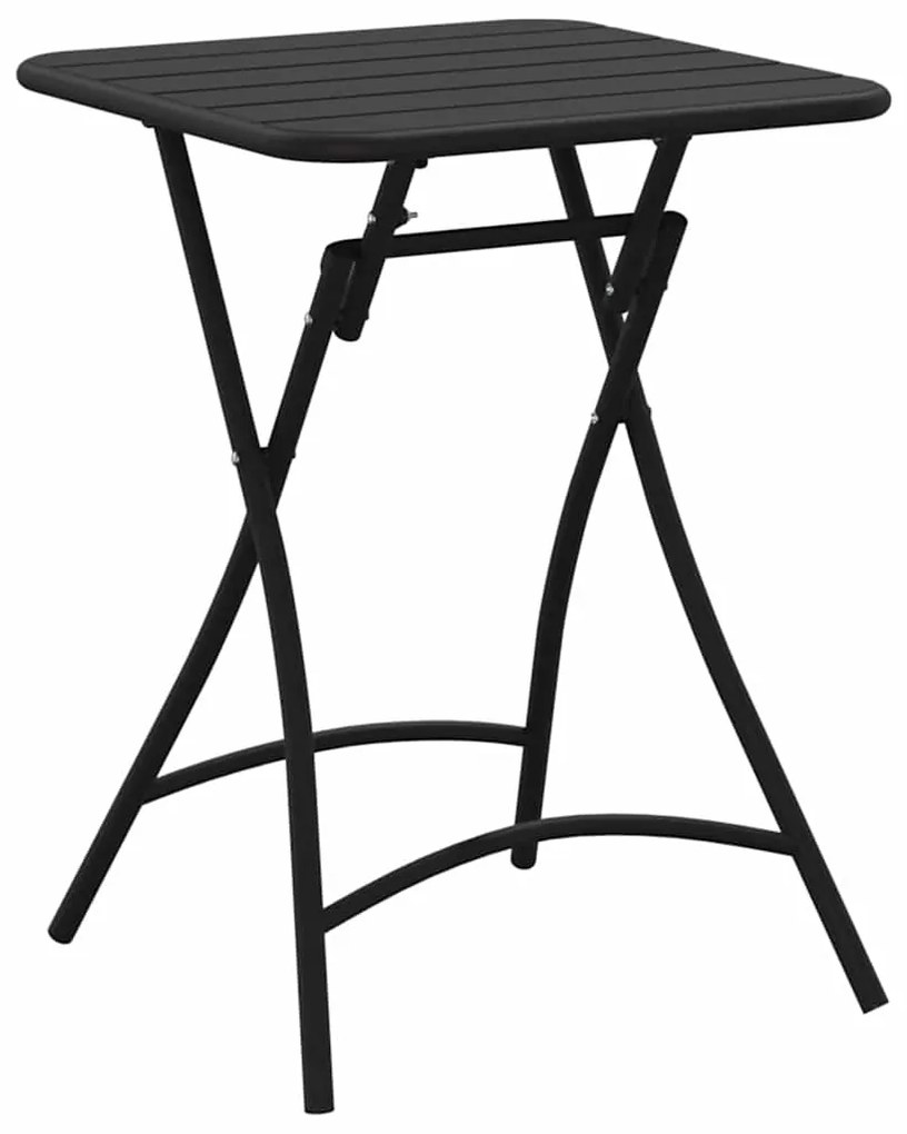 Mesa de Jardim Dobrável - Antracite - 55x55x73 cm - Aço