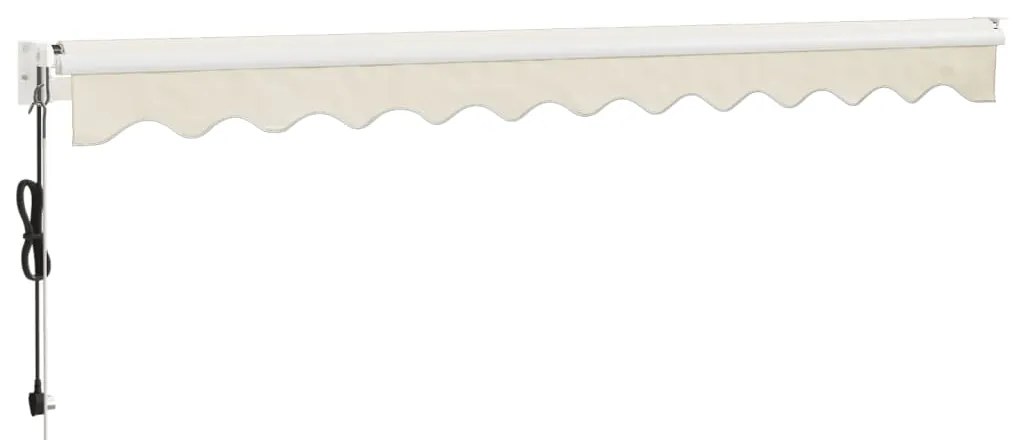 Toldo retrátil automático 3x2,5 m cor creme