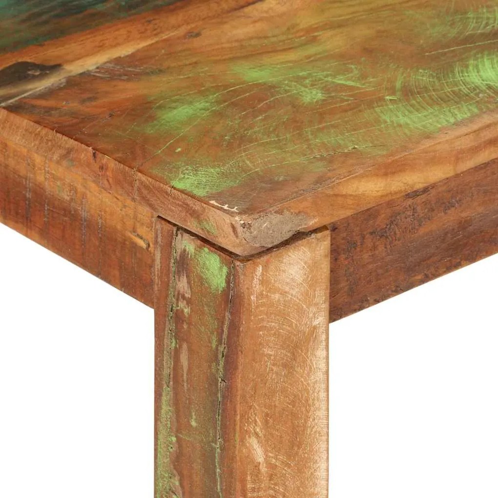 Mesa de centro 110x55x40 cm Madeira Sólida Recuperada