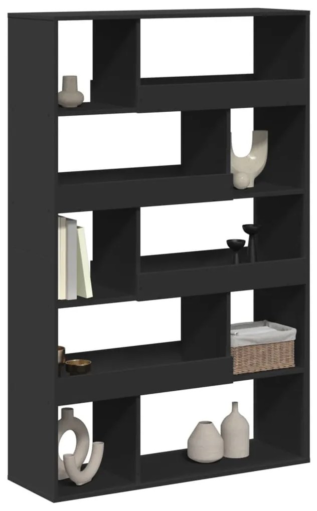 Estante 100x33x156,5 cm derivados de madeira preto