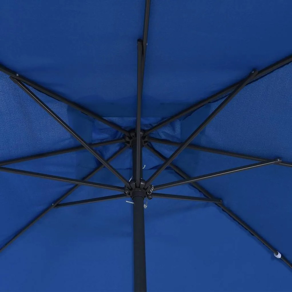 Guarda-Sol Quadrado 295x245 cm Azul Céu