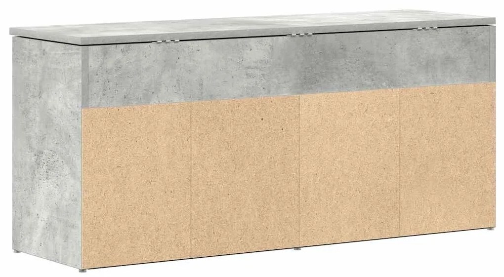 Banco sapateira 102x30,5x45 cm derivados cinzento cimento