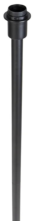 Candeeiro de pé moderno preto sem abajur 149 cm - Simplo Moderno