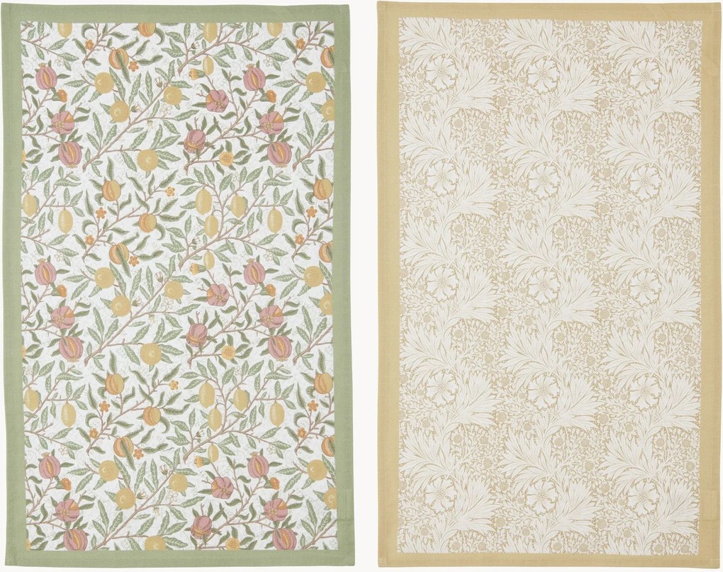 Panos de cozinha Fruit & Marigold, conjunto de 2