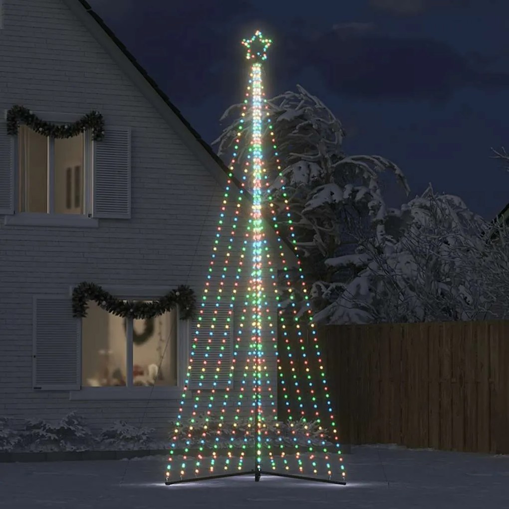 LED Árvore de Natal 789 LEDs Colorido 476 cm