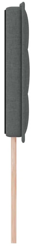 Cabeceira vidaXL Design Linhas Cinza Escuro 160 cm Tecido