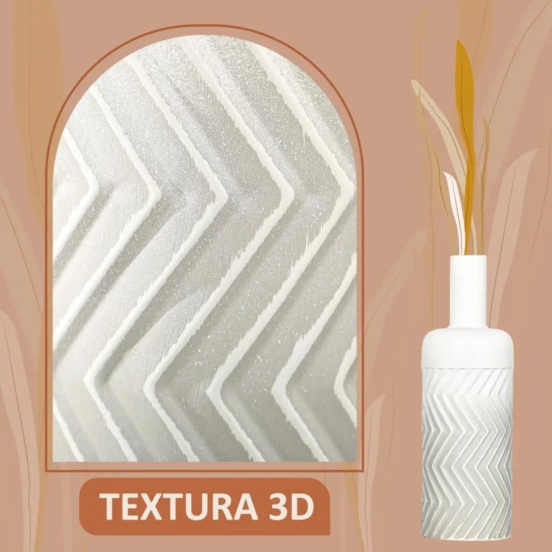 Jarro de Flores Tears com Textura 3D - Design Moderno