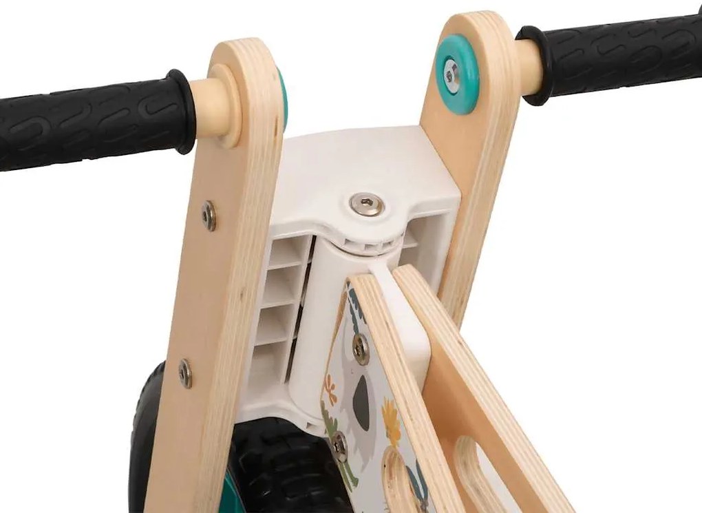 Bicicleta de equilíbrio para crianças com estampa azul