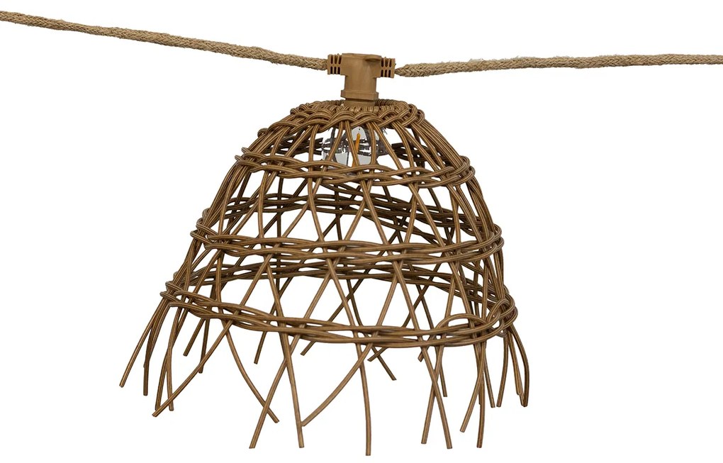 LED Luzes de corda castanhas 8m 10 luzes IP44 - Alma