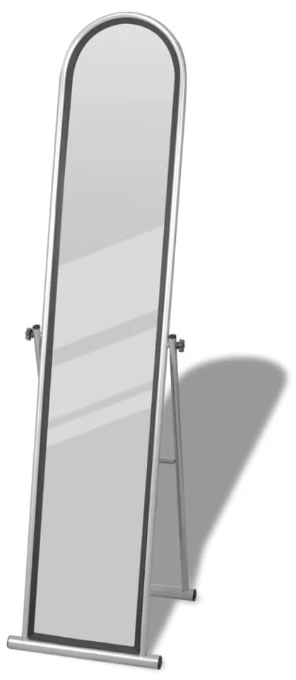 240580 Free Standing Floor Mirror Full Length Rectangular Grey
