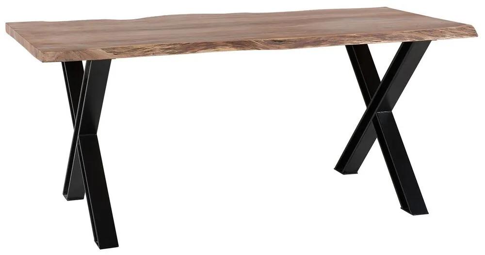 Mesa de jantar em madeira 200 x 102 cm BROOKE Beliani