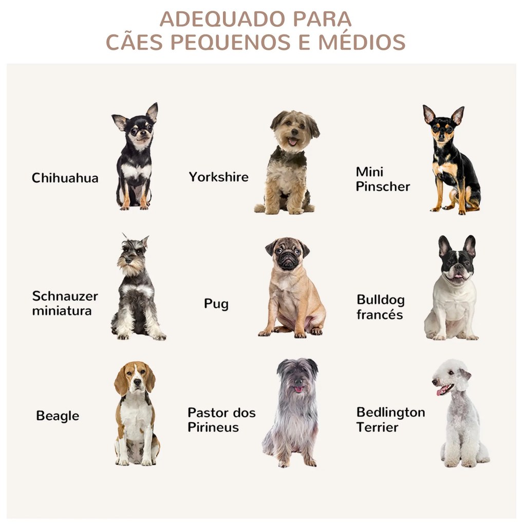 PawHut Gaiola para Cães de Madeira Mesa Auxiliar com Bancada de Armaze