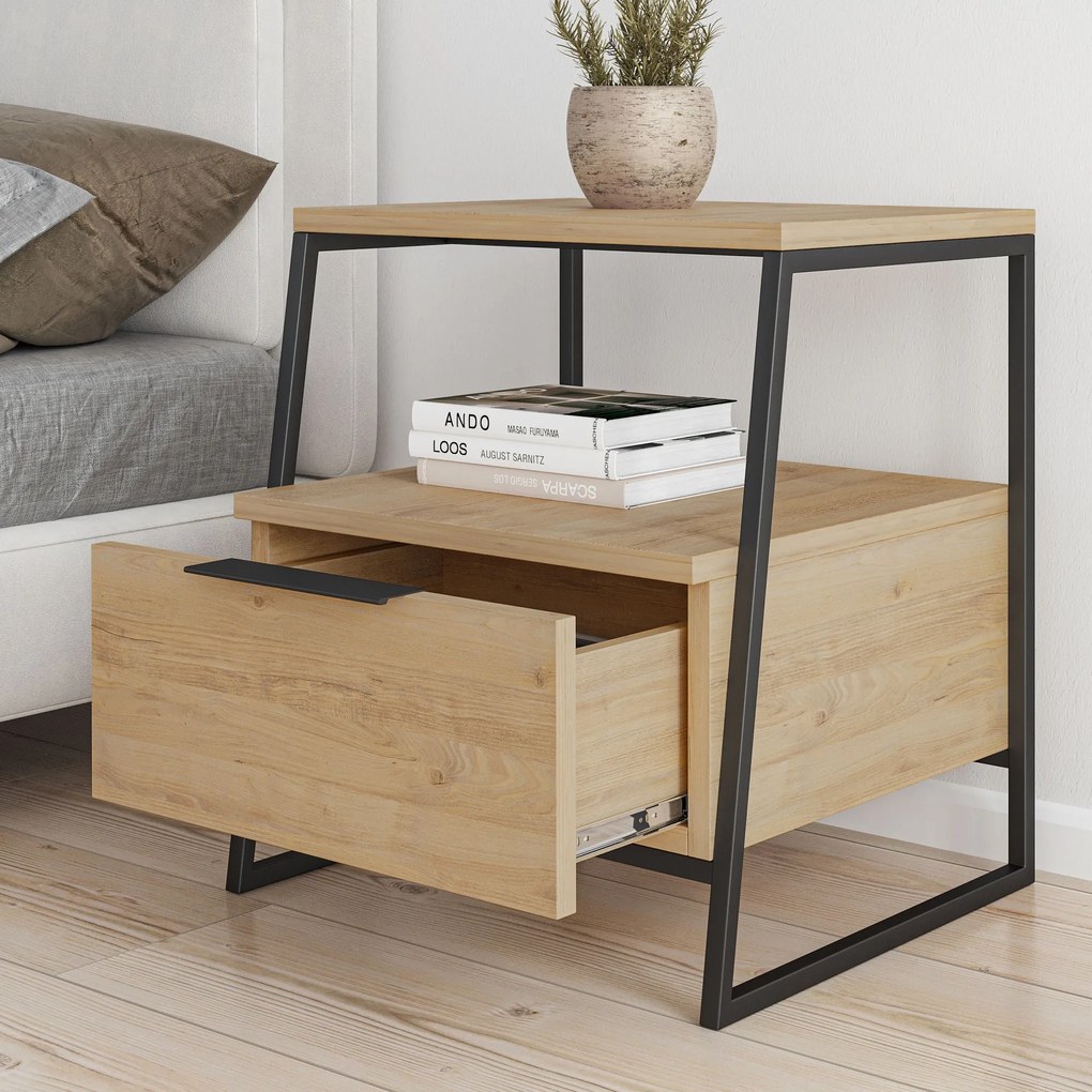 Secretária de Estudo e Estante Box – Branco Nogal – Secretária: 120x75