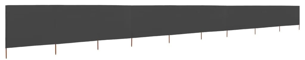 Para-vento com 9 painéis em tecido 1200x160 cm antracite