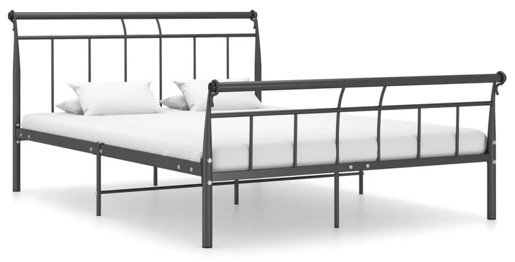 vidaXL Estrutura de cama 140x200 cm metal preto