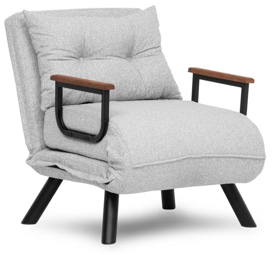 Sofá-cama de 1 Lugar Sando – Cinzento – 175x60 cm