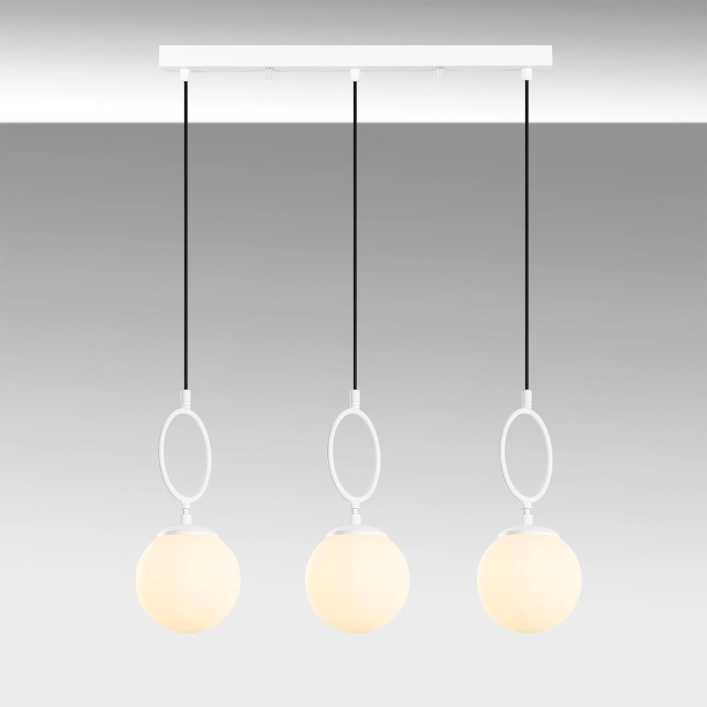 Candeeiro de Teto Ring – Branco – 75 cm x 185 cm